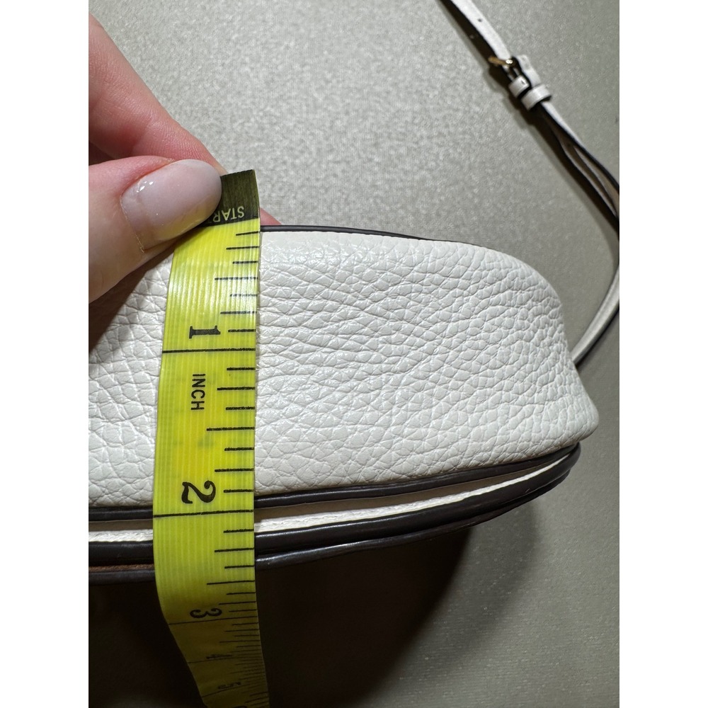 Coach Ellen Crossbody Bag Chalk White Pebbled Leather C1432 Gold Hardware - Picture 9 of 9